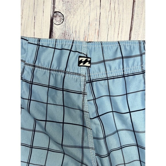 Billa Bong Men’s Blue Board Surf Swim Shorts Size 33 Aqua Blue Nice Billa Bong - Picture 2 of 7